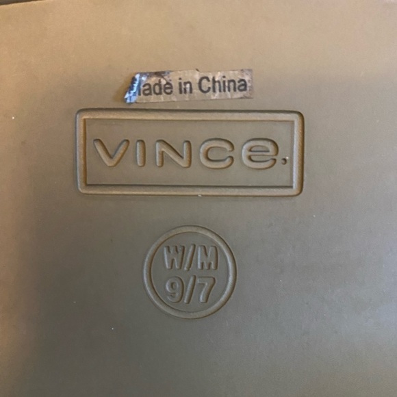 Vince geo rubber slide mules in olive drab size 9 womens 7 Mens - Picture 3 of 6